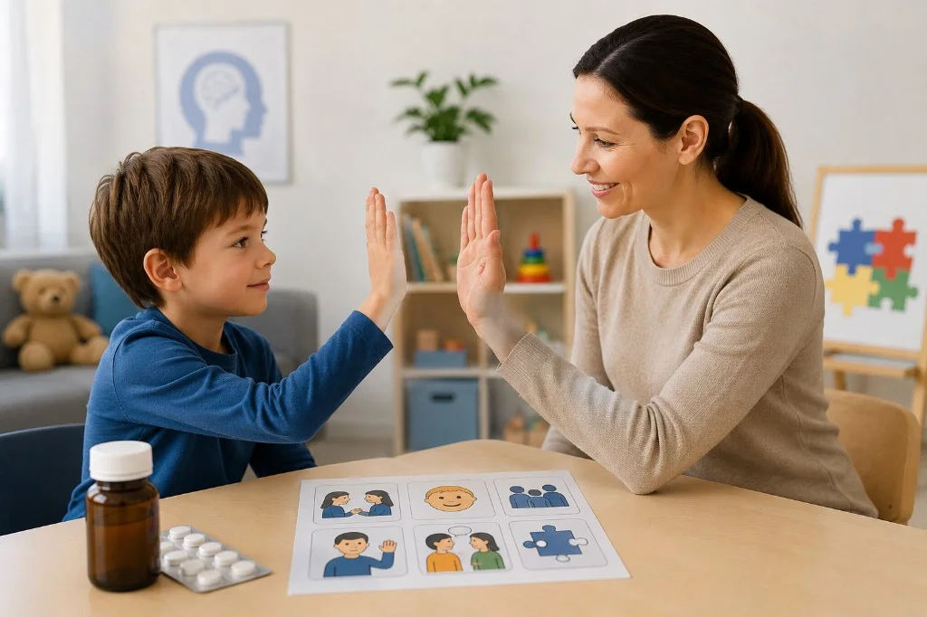 D-cycloserine and social skills training in autism: what one study found
