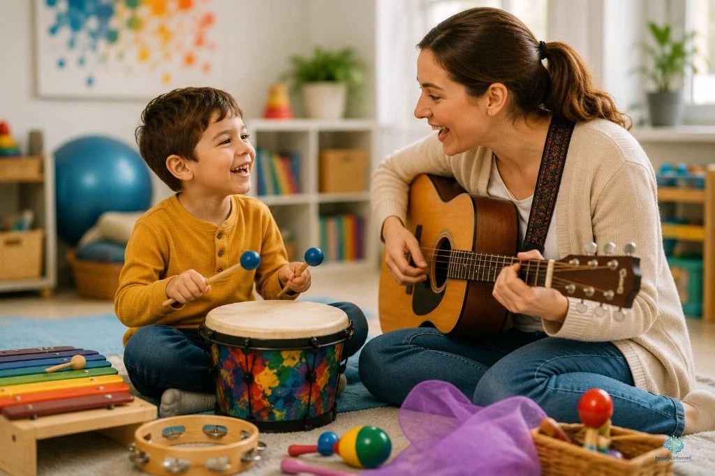 Music therapy for autistic children: what this Cochrane review found