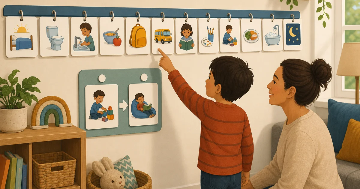 Visual Schedules for Autistic Children — Easier Transitions at Home